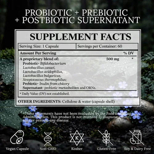 Vista 4 de Supernatant Synbiotic - Prebiótico probiótico posbiótico - Alivia las molestias digestivas, el desequilibrio intestinal y el sobrecrecimiento