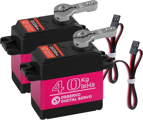 Vista 10 de 44.1 lbs impermeable Metal Gear RC Servo, 270°