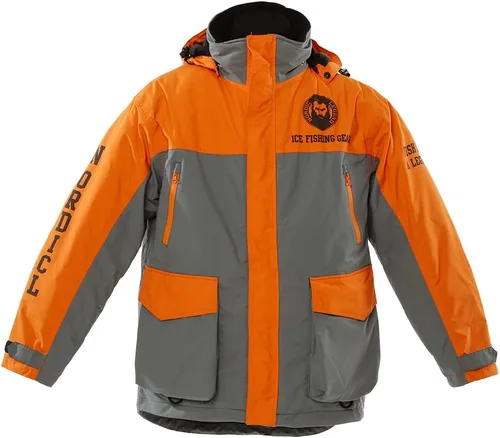Vista 2 de Nordic Legend Aurora Series Traje de pesca en hielo, baberos y chaqueta aislados, equipo impermeable para pesca en hielo y motos de nieve