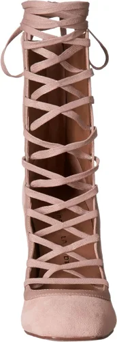 Vista 2 de Chino lavandería Sylvia vestido con cordones para mujer