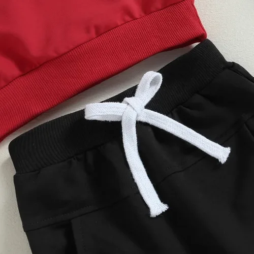 Vista 6 de Conjunto de sudadera con estampado de trébol para bebé y niño pequeño, ropa para recién nacidos