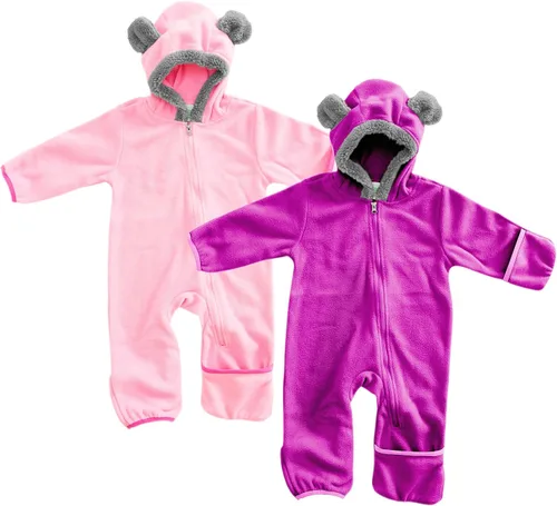 Vista 110 de Enterizo de vellón para bebé, rómper de una sola pieza con capucha para niños, ropa para exteriores, chaqueta infantil