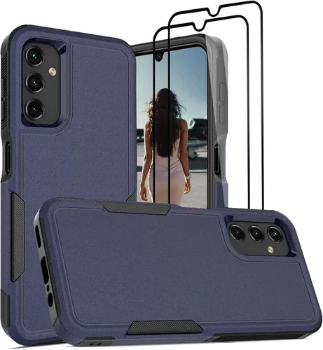 Vista 37 de Jeylly Funda compatible con Samsung Galaxy A12, Samsung Galaxy A12 con protector de pantalla de vidrio templado, protección contra caídas de grado