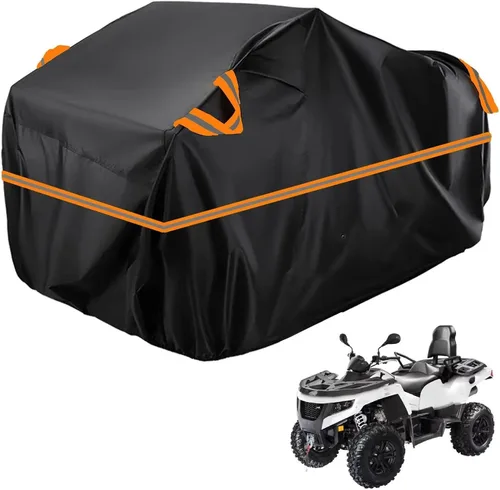 Vista 90 de Cubierta para ATV impermeable compatible con Arctic Cat H1 EFI TRV Cruiser 4x4 2011, cubierta de 210D para vehículos de 4 ruedas, cubierta para quad