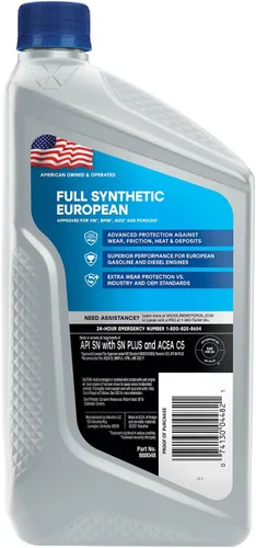 Vista 235 de Valvoline SynPower Full aceite sintético para motor, 1 Cuarto de galón, Ambar