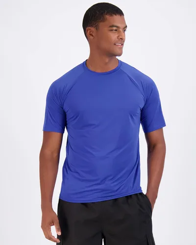 Vista 2 de Real Essentials Paquete de 4 camiseta de manga corta para hombre, de secado rápido, protección solar UPF 50+ (disponible en tallas grandes y altas)