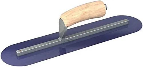 Vista 8 de Bon 66-175 - Paleta de acero con acabado urbano, cuadrada, acero azul, 12 x 3 pulgadas, madera Manija de madera