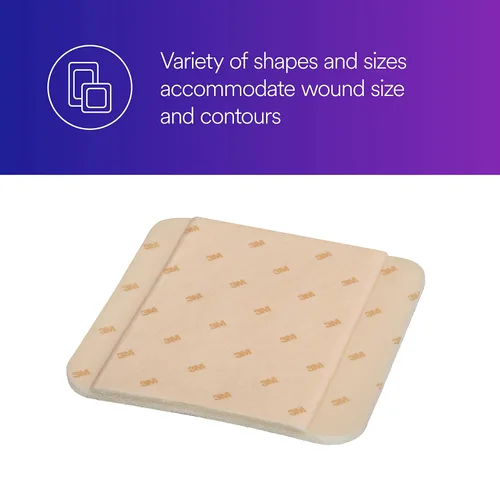 Vista 3 de 3M™ Tegaderm™ - Apósito no adhesivo de espuma de alto rendimiento, 90601, 4 x 4 pulgadas (3.9 in x 3.9 in), 10/ct 4 unidades por caja