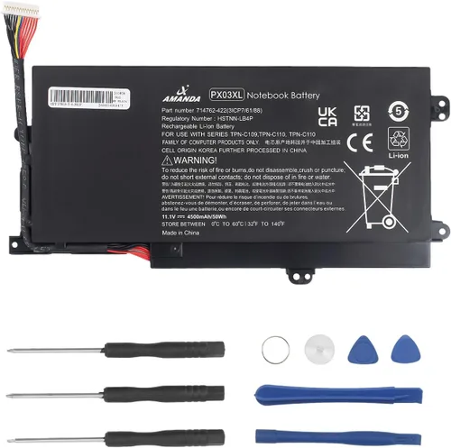 Vista 8 de Batería Amanda 42Wh YRDD6 1VX1H para Dell Inspiron 5482 5485 7586 3583 5491 5591 5481 3310 2 en 1 5593 5480 3493 3793 35822 5581 5584 5590 3584 5493