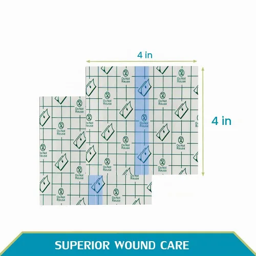 Vista 5 de 50 piezas de cubierta de ducha con puerto de pecho, impermeable, protector adhesivo de 4 x 4 pulgadas para catéter de diálisis, quimioterapia