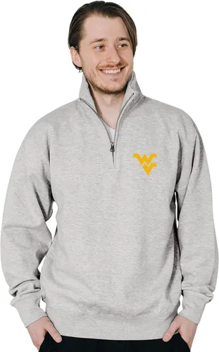 Vista 105 de Blue 84 Sudadera con cremallera de un cuarto para hombre de la NCAA
