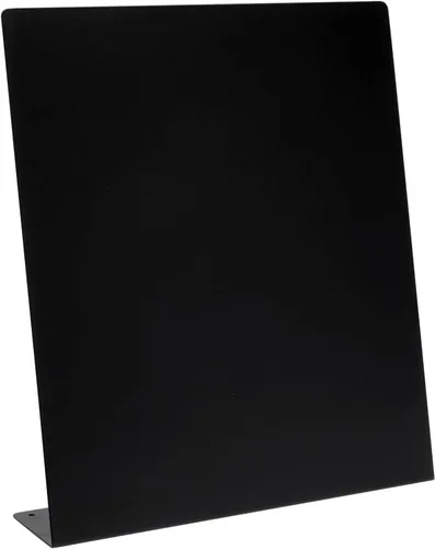 Vista 6 de Juvale Tablero magnético – Negro, 12.6 x 11 x 2.6 pulgadas – Tablero magnético de pie para escritorio y pared – Pantalla magnética para notas, fotos