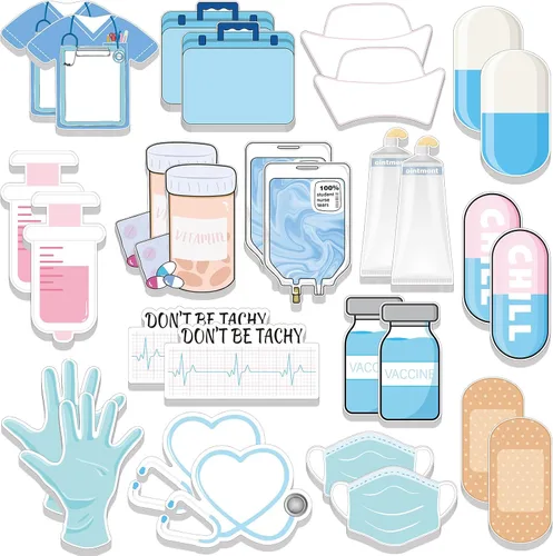Vista 9 de Mini notas adhesivas divertidas para enfermeras, regalos de CNA, esenciales de enfermería, notas temáticas médicas, almohadillas surtidas
