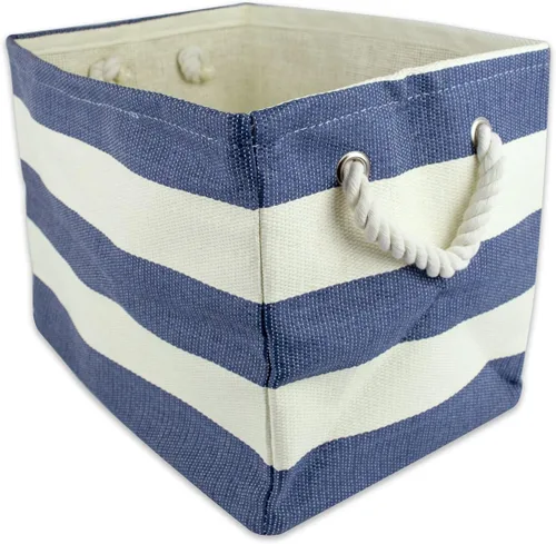 Vista 10 de DII, papelera de almacenamiento de papel tejido Azul