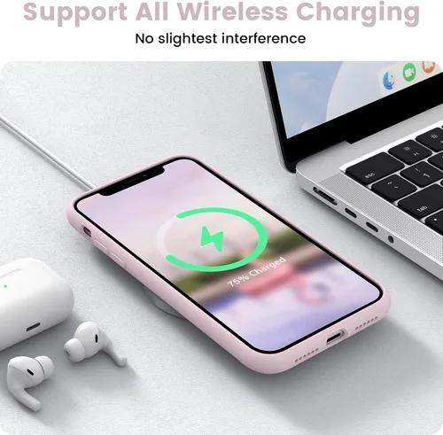 Vista 7 de Funda compatible con iPhone 11, protección de cuerpo completo de silicona, a prueba de golpes, con forro de microfibra ultra delgada, suave