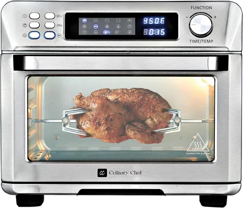 Vista 8 de CULINARY CHEF CAF383 Freidora de aire con control digital de 3 litros/3.2 cuartos de galón, negro, 3.2 cuartos de galón