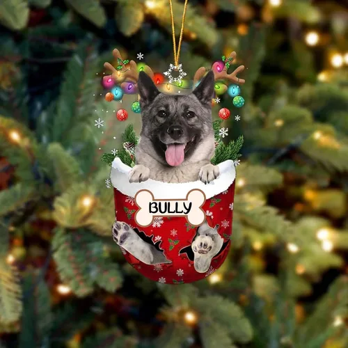 Vista 153 de IZI POD Affenpinscher Adorno de Navidad personalizado para perro, adorno de bolsillo de nieve para perro para árbol de Navidad, adorno acrílico