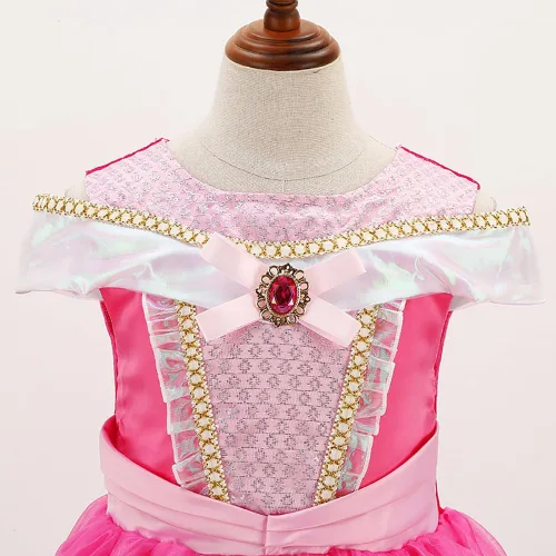 Vista 4 de Disfraz de princesa Aurora, accesorios de disfraz para niñas, accesorios de princesa, Halloween, cosplay, set de regalos de Navidad