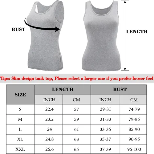 Vista 5 de BQTQ 5 camisetas básicas sin mangas para mujer, camisetas sin mangas para debajo de las camisas