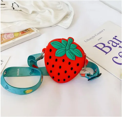 Vista 3 de Mini bolso cruzado de silicona para niños, bolso de hombro para niños, bolsa de llaves, bolsa de aperitivos, bolsa de caramelos, regalos para niños