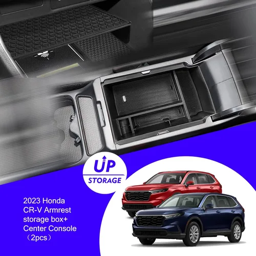 Vista 2 de 2 piezas 2024 2025 2026 Honda CR-V CRV CRV Accesorios híbridos Bandeja organizadora de consola central para Honda CR-V 2025 2024 2023 Organizador