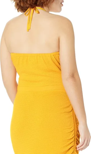 Vista 5 de The Drop Amanda - Suéter con textura halter para mujer