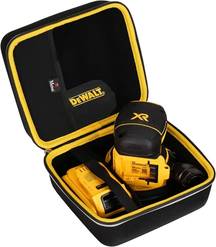 Vista 2 de Mchoi Estuche rígido portátil compatible con la herramienta de lijadora orbital DEWALT 20V MAX DCW210B, solo funda