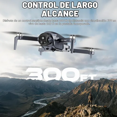 Vista 12 de Contixo F26 Volant Drone con controlador de pantalla de 4.3", FPV sin escobillas, 2 baterías Negro