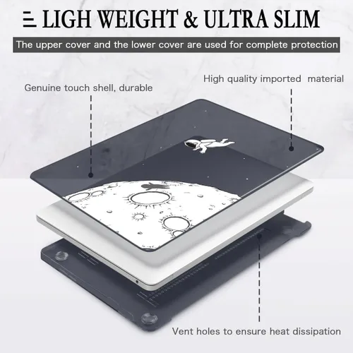 Vista 4 de CISSOOK Funda compatible con MacBook Pro de 16 pulgadas 2025 2024 2023 2022 2021 versión A3403 A3186 A2991 A2780 A2485, carcasa rígida para MacBook