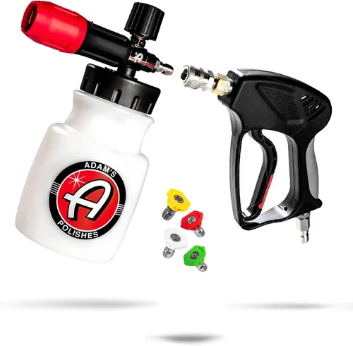 Vista 8 de Adam's Polishes Cañón de Espuma Premium - Pulverizador de Jabón para Lavado de Autos Bote Pulverizador para Lavadora a Presión con Desconexión