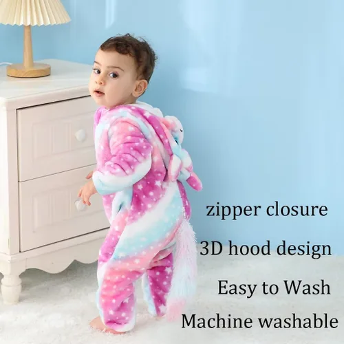 Vista 6 de Disfraces de animales para bebés, mameluco unisex para niños pequeños, rómper para disfraz de Halloween