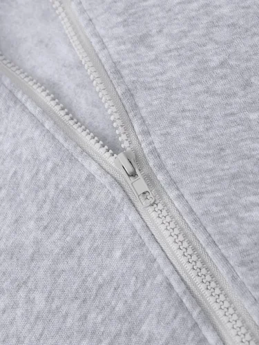 Vista 5 de SHENHE Sudadera con capucha de manga larga con cremallera para hombre, con bolsillos