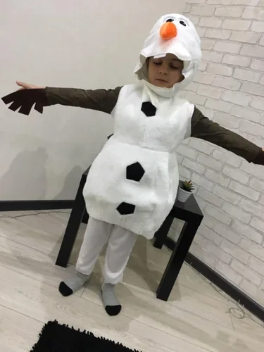Vista 5 de Olaf - Disfraz de muñeco de nieve para niños, disfraz de Halloween para cosplay