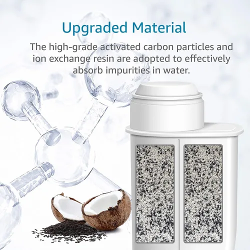 Vista 5 de AQUA CREST Filtro de café, repuesto para filtro de agua Brita Intenza+ Gaggia, Philips, Saeco, CA6702/00, filtro de agua Intenza+, certificado TÜV