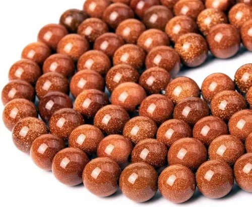 Vista 24 de Zenkeeper 116 piezas cuentas de piedra de sangre africana para hacer joyería 6 MM cuentas sueltas de piedras preciosas de sangre africana