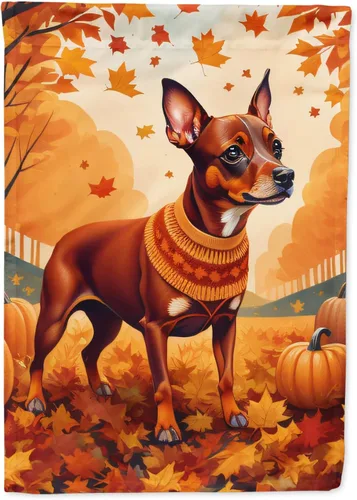 Vista 55 de Caroline's Treasures DAC1001GF Affenpinscher - Bandera decorativa para jardín de otoño, decoración para patio exterior, patio, parterres