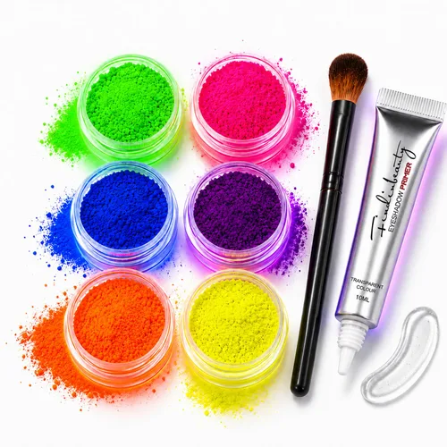 Vista 10 de 12 colores de gel con purpurina que brilla en la oscuridad, reactiva a la luz negra UV, para rostro y cuerpo, no necesita pegamento, grado cosmético