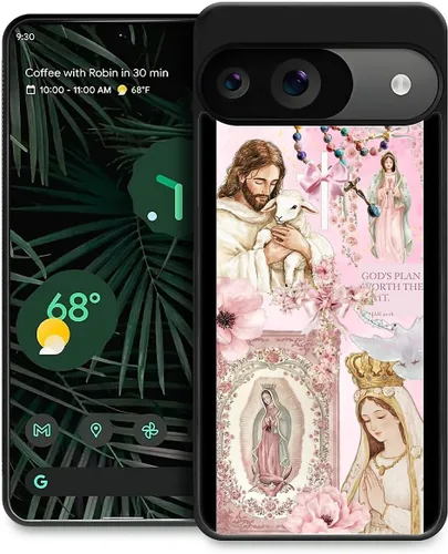 Vista 237 de Compatible con Google Pixel 4A 5G Mobile Case Creative Acrylic Back Panel Silicona Edge Case Slim Protección Especialmente para Google Pixel 4A 5G