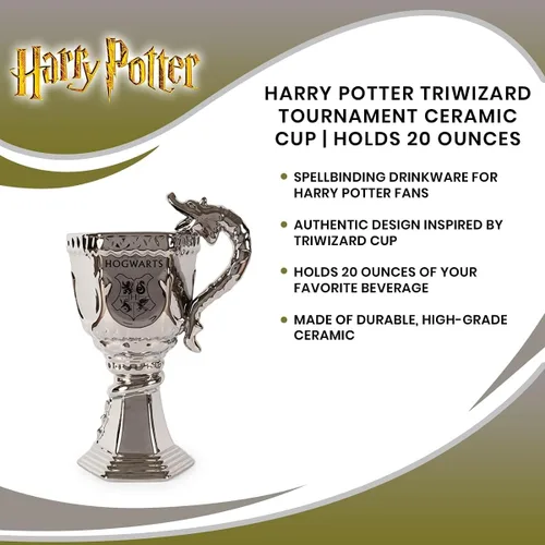 Vista 7 de Harry Potter Taza de cerámica Triwizard Tournament Taza de café grande, esenciales para la cocina del hogar, vasos novedosos Regalos oficiales