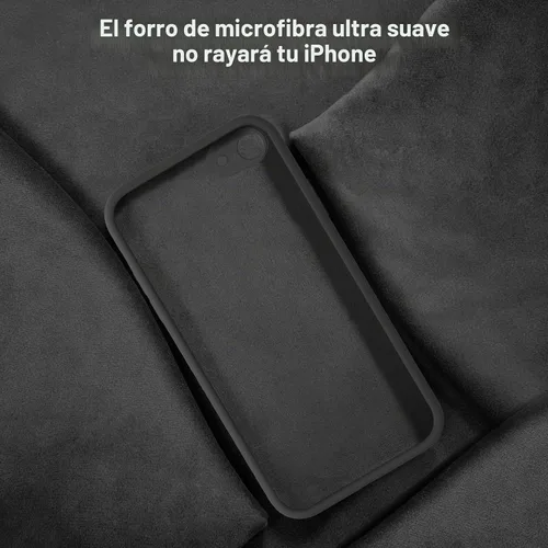 Vista 6 de Vooii Funda para iPhone SE 2022/3rd/2020, iPhone 8/7, silicona líquida mejorada con [bordes planos] [protección de cámara]