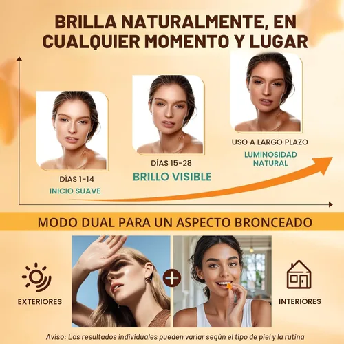 Vista 3 de Gomitas bronceadoras con astaxantina para mujeres y hombres Suplemento de bronceado sin sol con betacaroteno, licopeno, colágeno y vitaminas