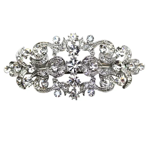 Vista 15 de Faship Precioso pasador floral de cristal AB Rhinestone