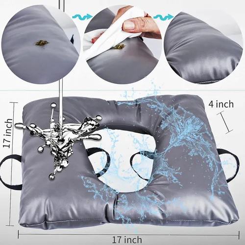 Vista 3 de MINIVON Cojín de asiento para mesita de noche, ajuste universal, cojín de asiento cómodo para ancianos, funda de asiento suave para asiento