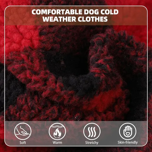 Vista 20 de PUPTECK Sudadera con Capucha para Perro Sudadera para Cachorro Suéter Cálido para Perro Ropa de Invierno Abrigos para Clima Frío para Perros Negro