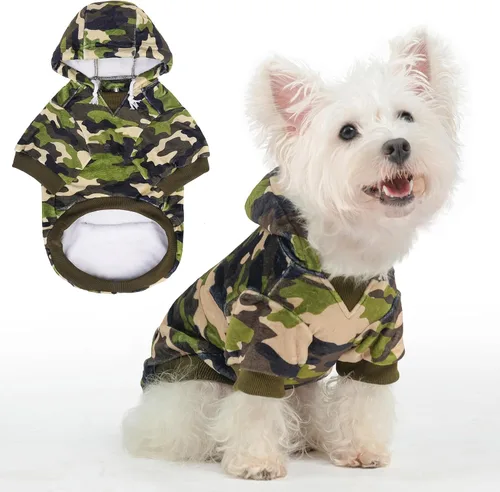 Vista 9 de BEAUTYZOO Sudaderas con capucha para perros, para perros pequeños, medianos y grandes, niñas y niños - Calidad premium, ultra suave, ajuste cómodo