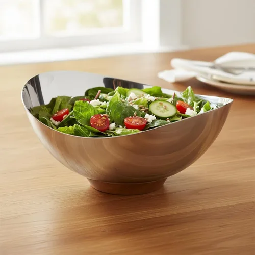Vista 6 de Nambe Pulse Collection - Cuenco de frutos secos Cuenco para servir aperitivos para cacahuetes, pistachos, cerezas Edamame, frutas, dulces