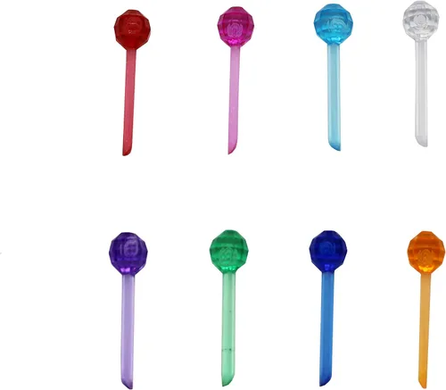Vista 5 de Creative Hobbies® Luces de plástico para árboles de Navidad de cerámica, adornos de luz de globo pequeño de pin multicolor, 250