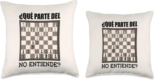 Vista 3 de chess board set chess board chess set Throw Pillow