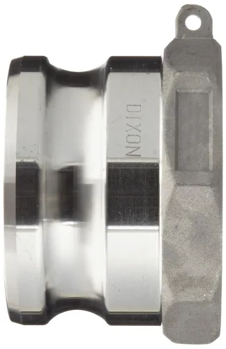 Vista 2 de Dixon G100-A-AL Aluminio A380 Global Tipo A Leva y Ranura Manguera de Ranura, Enchufe de 1" x 1" NPT Hembra