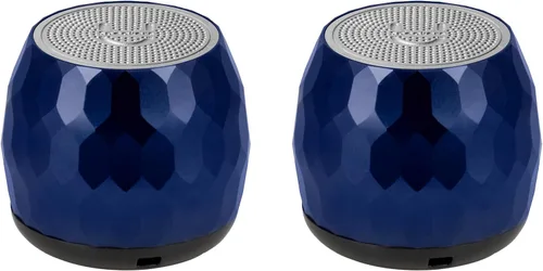 Vista 8 de Fashionit U Speakers - Paquete de 2 altavoces micro Bluetooth para computadora con altavoz a juego, micrófono integrado y control remoto